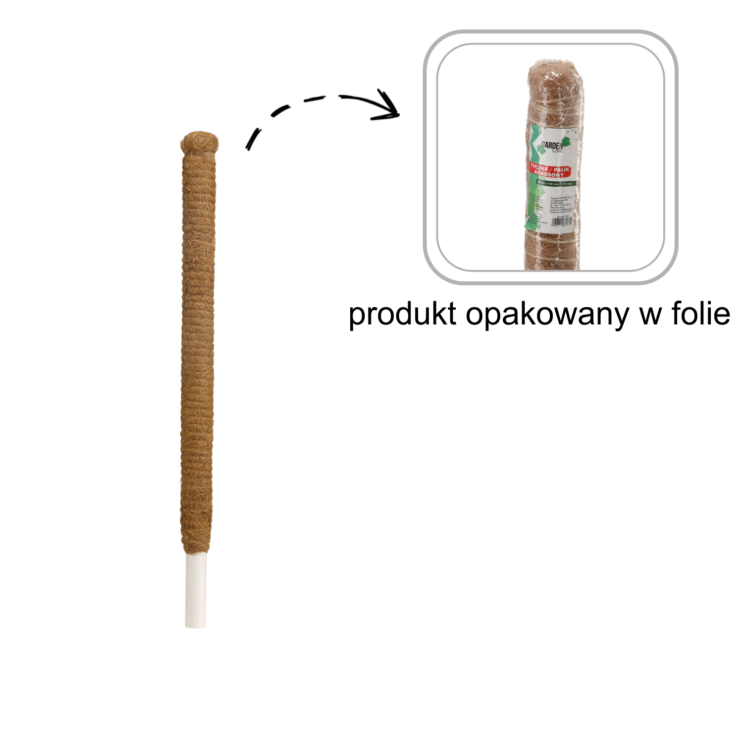 Opora kokosová 150cmx40mmx25mm 49169 49169 - obrázok 1
