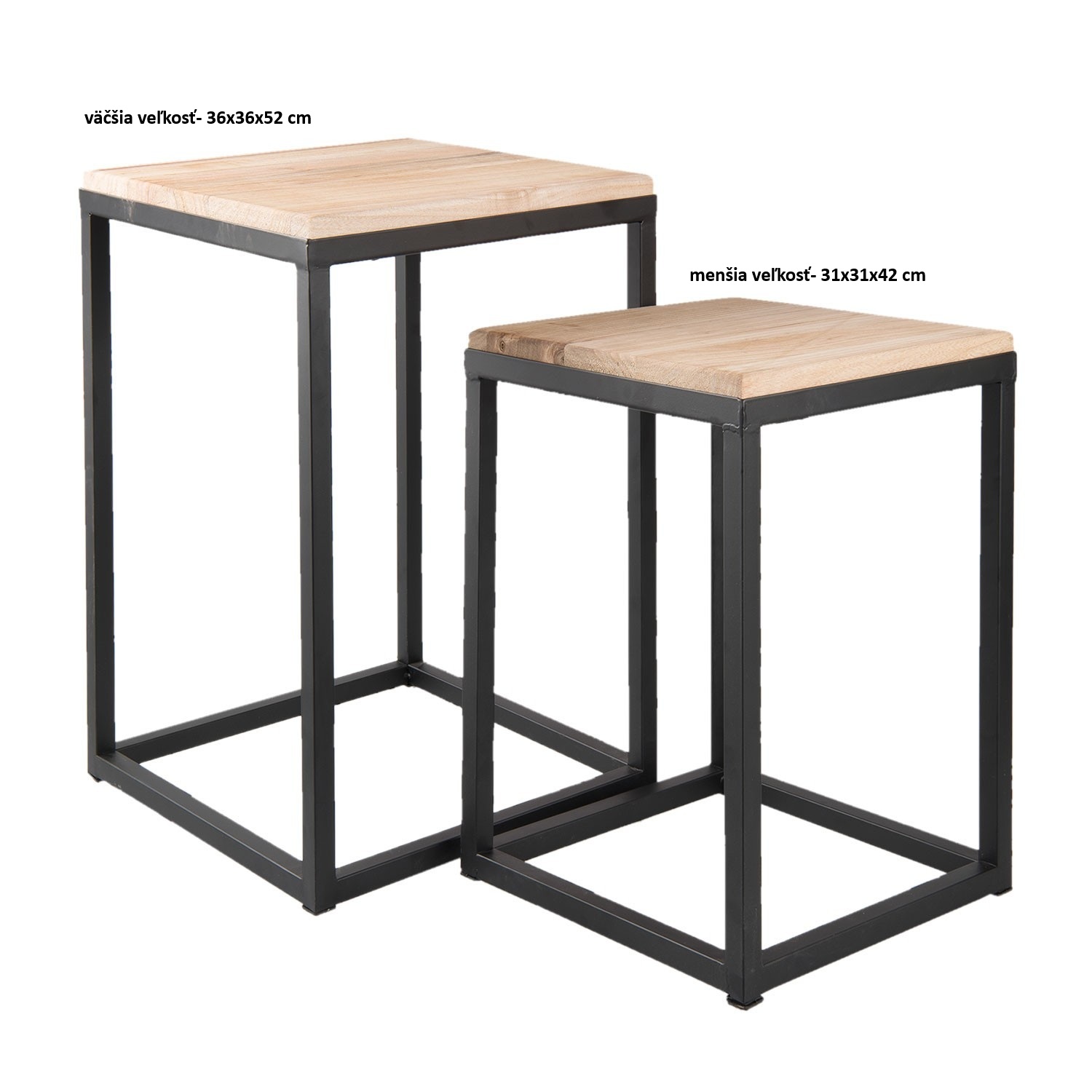 Clayre & Eef Stolík kov 31x31x42 cm 49041 49041 - obrázok 1