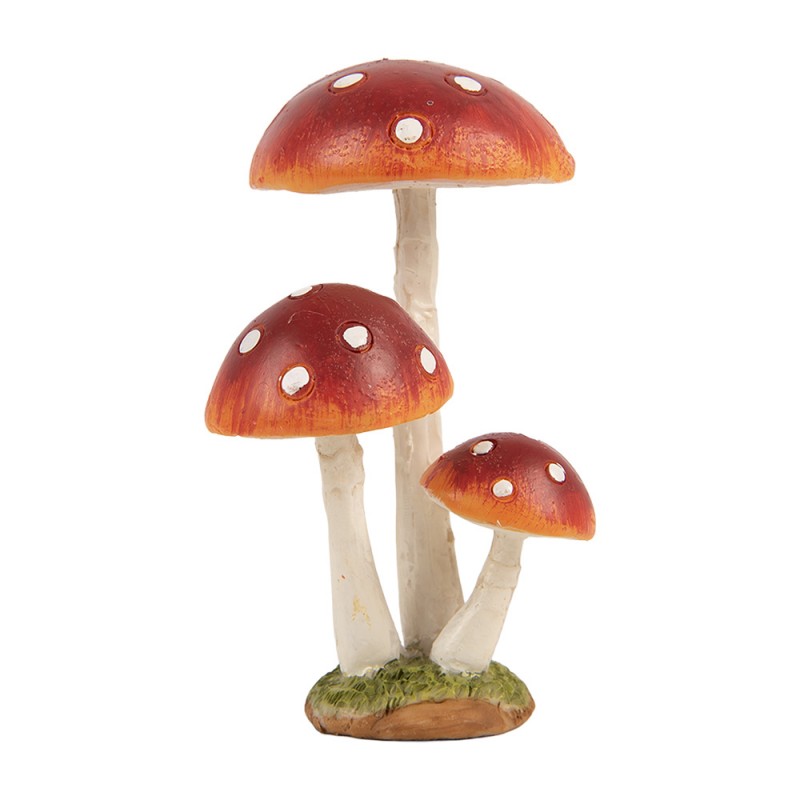 Clayre & Eef Muchotrávky polyresin 3x3x7 cm 49606 49606 - obrázok 1