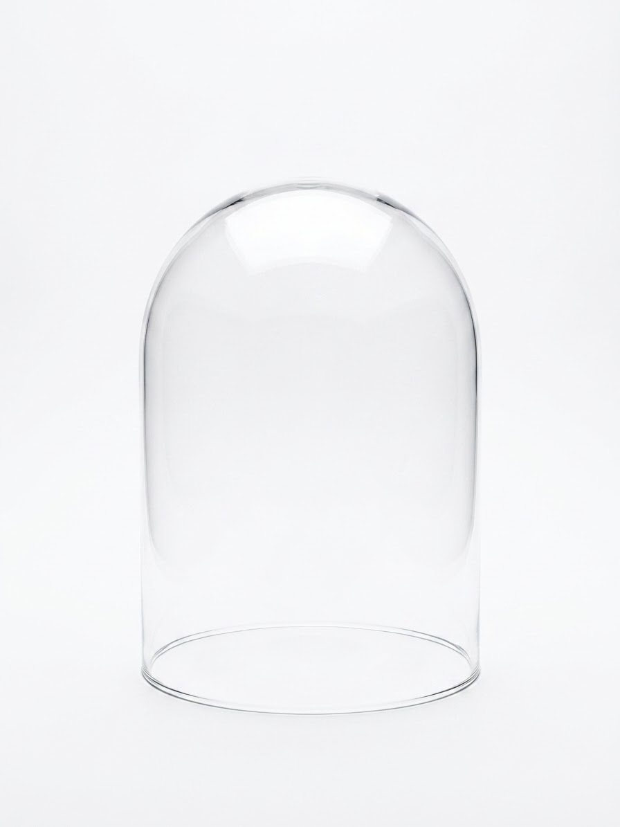 Sklenená dekorácia poklopu v transparentnom farebnom prevedení 25 x 35 cm 43576 - obrázok 1