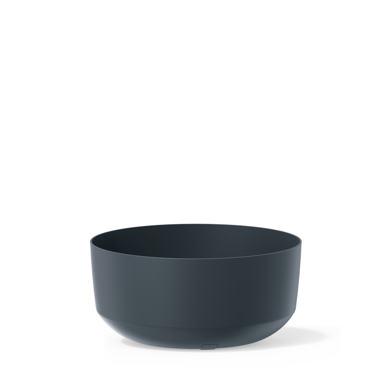 Plastový oválny kvetináč Gracia Standard Low v antracitovej farbe 28,5 cm 39257 - obrázok 1