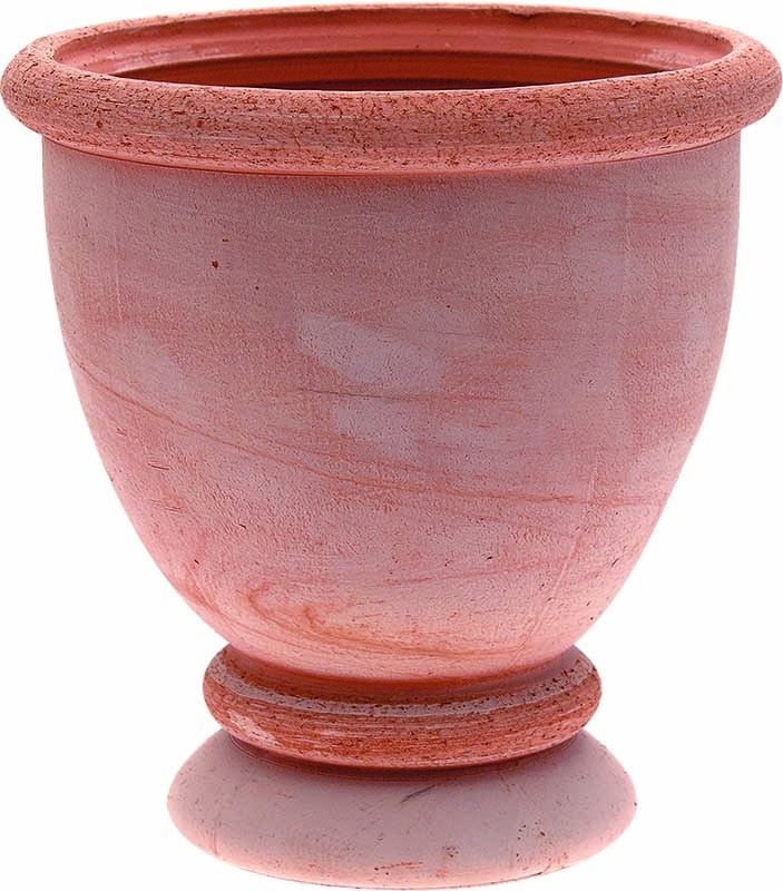 Terakotový kvetináč hladký na stopke Gualdo 15 cm 37428 - obrázok 1