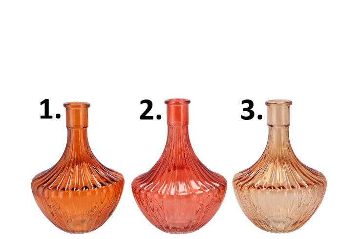 Daan Kromhout Váza sklo Dayah 3 farby 17x24 cm 47141 - obrázok 1