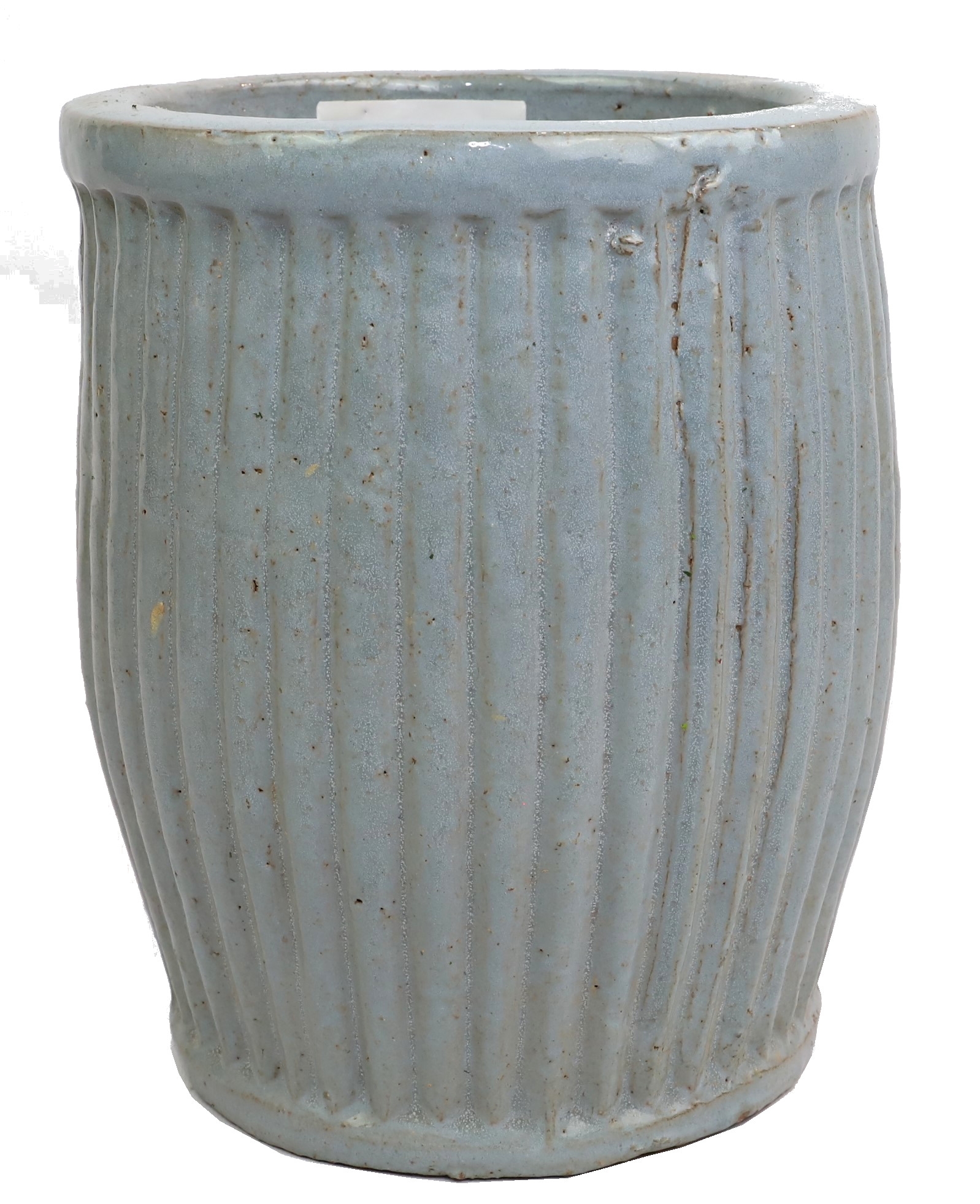 Keramický kvetináč Linea Barrel v sivom farebnom prevedení s glazovaným povrchom 57 x 57 x 65 cm 44202 - obrázok 1