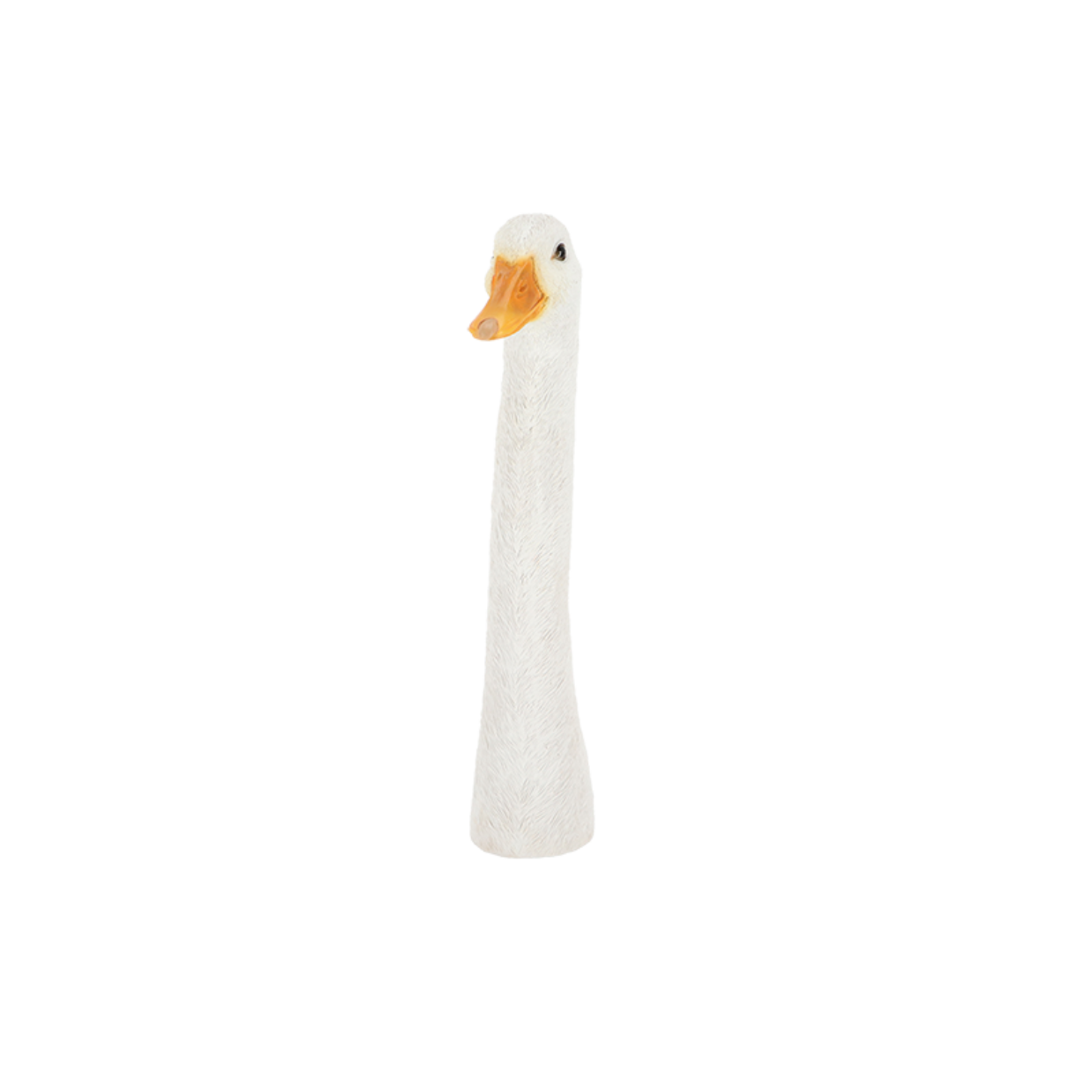 Keramická záhradná dekorácia bielej húsky s oranžovým zobákom a s dlhým krkom 7,2 x 17 x 37,3 cm Esschert Design 38074 - obrázok 1