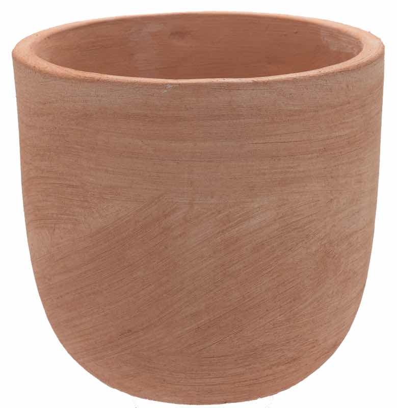 Terakotový kvetináč valec oválny s jednoduchým vzhľadom 37cm 30799 - obrázok 1
