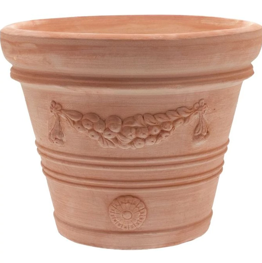 Terakotový kvetináč Vaso Doppio Bordo Festonato 100x82 cm 44722 - obrázok 1