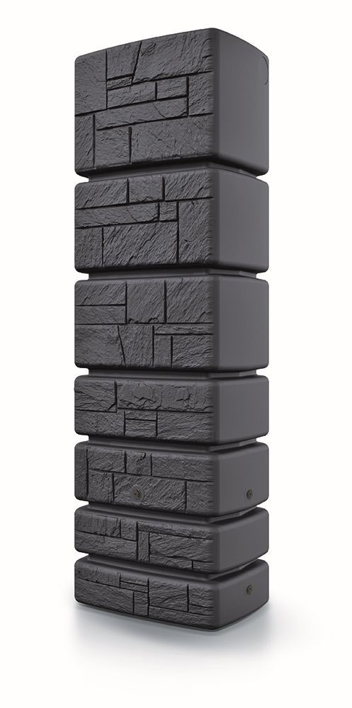 Prosperplast Nádrž na dažďovú vodu Tower Stone antracit 57,5x38,4x180 cm/350litrov 36296 - obrázok 1
