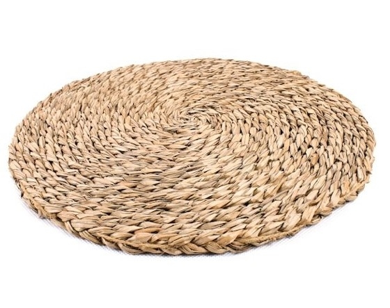 Okrúhle prestieranie alebo podložka na stôl pod taniere z morskej trávy 30 cm 31141 - obrázok 1