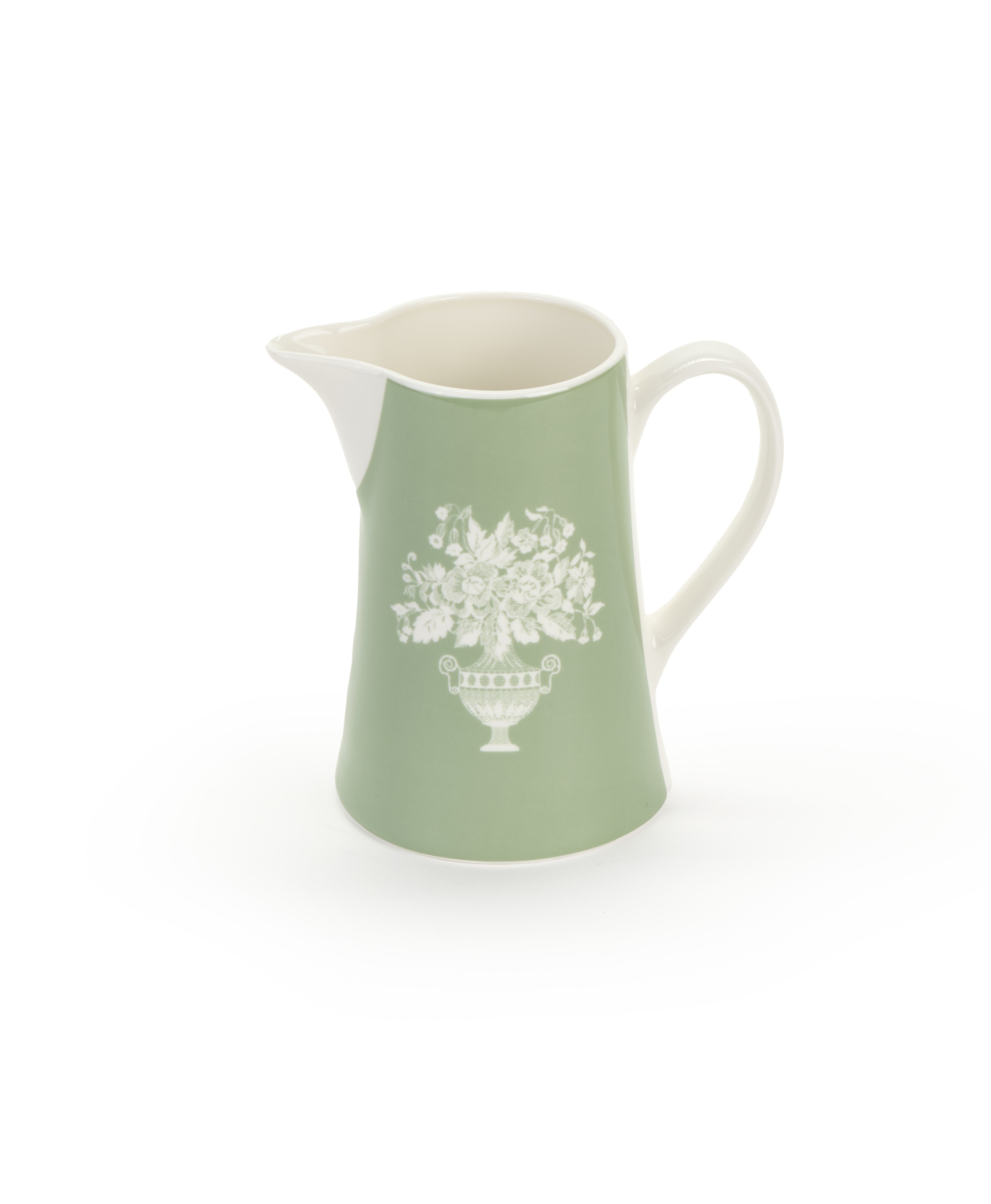 Nuvole di Stoffa Džbán porcelán zeleno-biely 10,5 x 9 x 14,5 cm / 620ml 43318 - obrázok 1