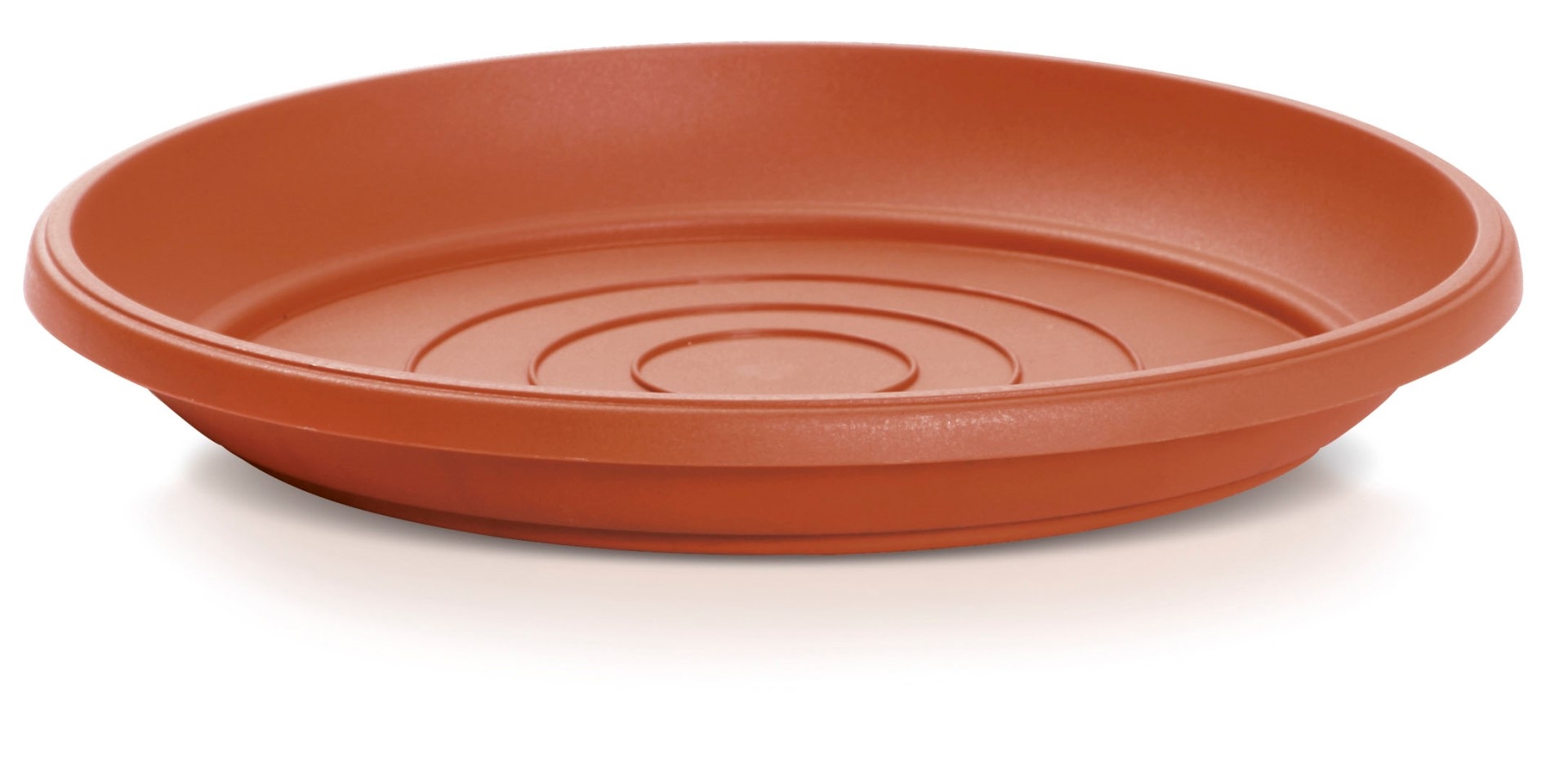 Plastová kruhová podmiska pod kvetináč TERRA v terakotovom farebnom prevedení 37 cm 26385 - obrázok 1