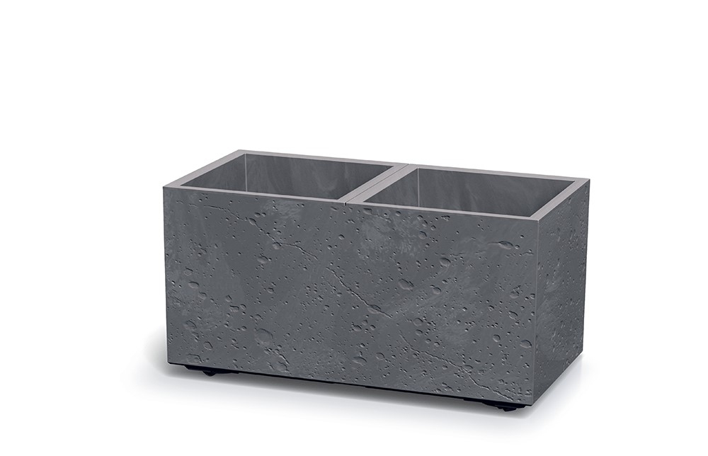 Prosperplast Kvetináč plast Sierra Case Beton Effect sivá 77x38,5x37 cm 45444 - obrázok 1