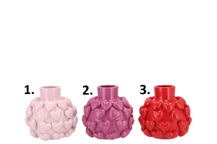 Daan Kromhout Váza keramika Love sweet 15x15x15 cm 47084 - obrázok 1