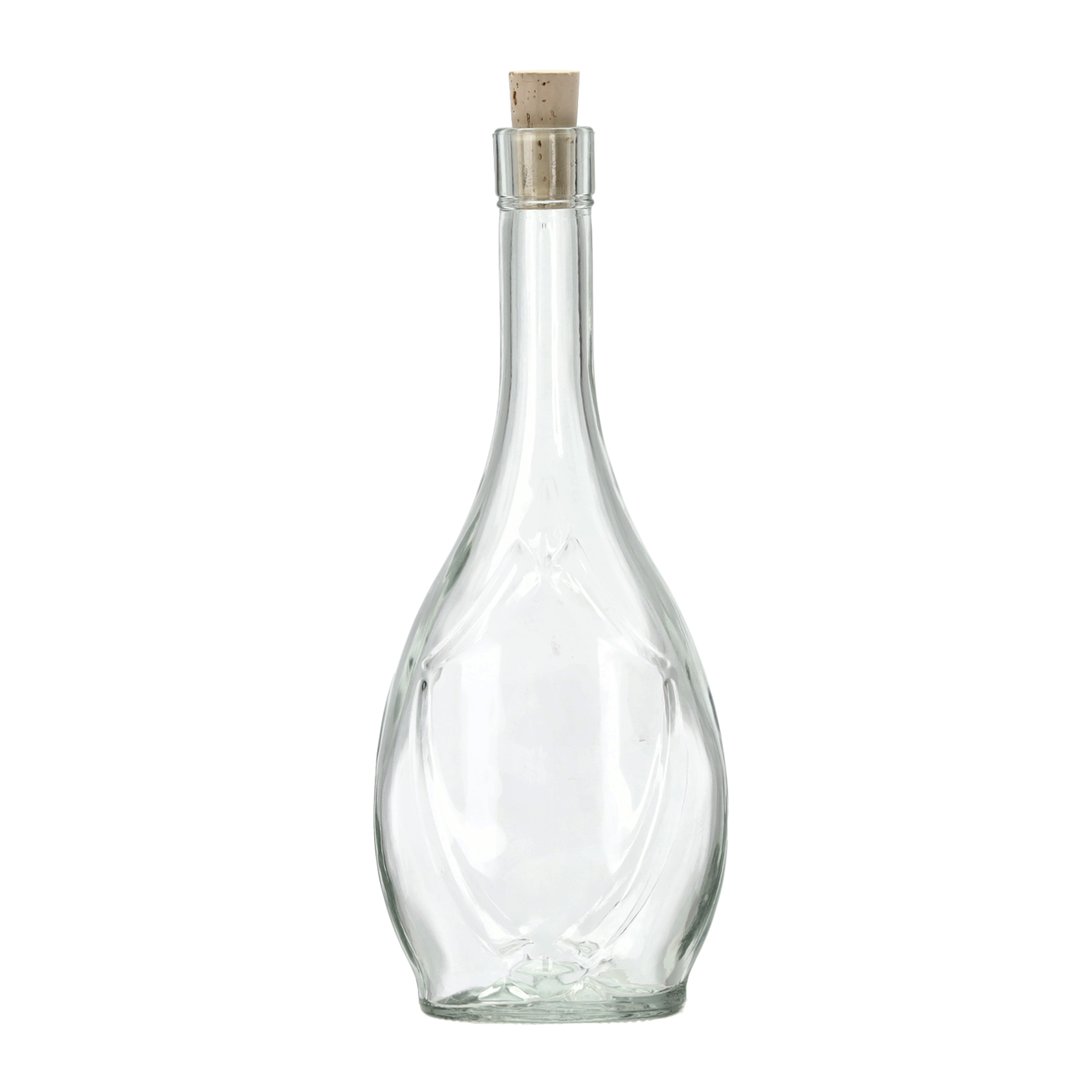 Sklenená transparentná fľaša Ikona s korkovým uzáverom 500 ml 41556 - obrázok 1