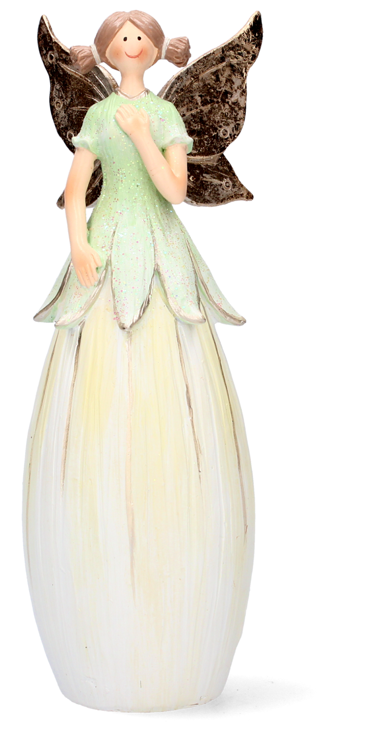 Dekorácia víla s motýlími krídlami a s šatami v tvare kvetu 34620 - obrázok 1