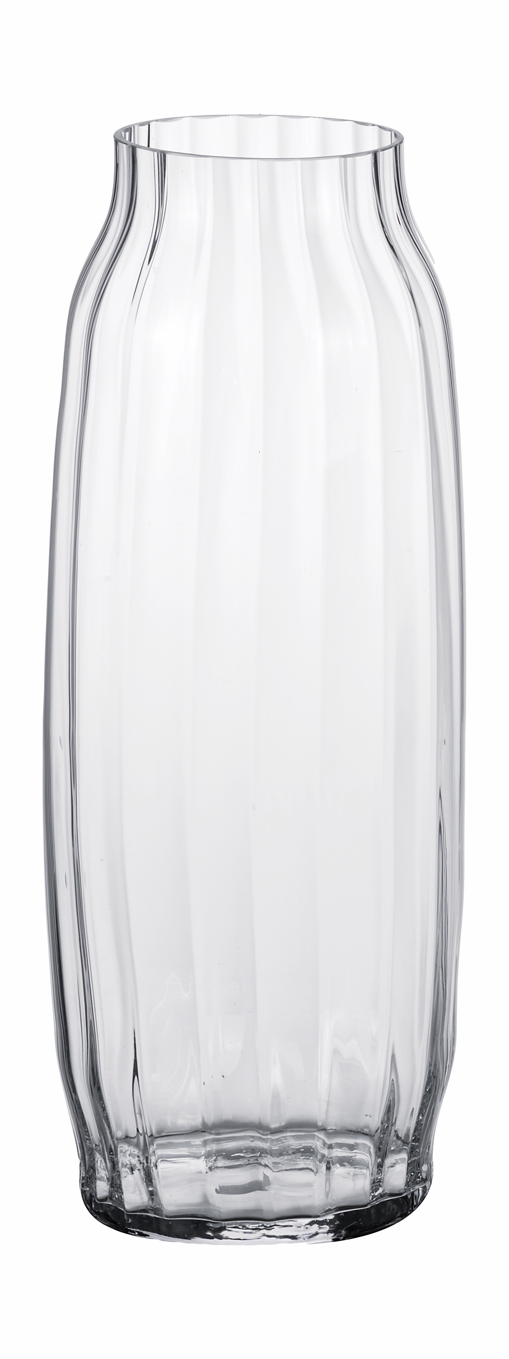 Vysoká sklenená váza pásikovaná 19,5xH50 cm 33126 - obrázok 1