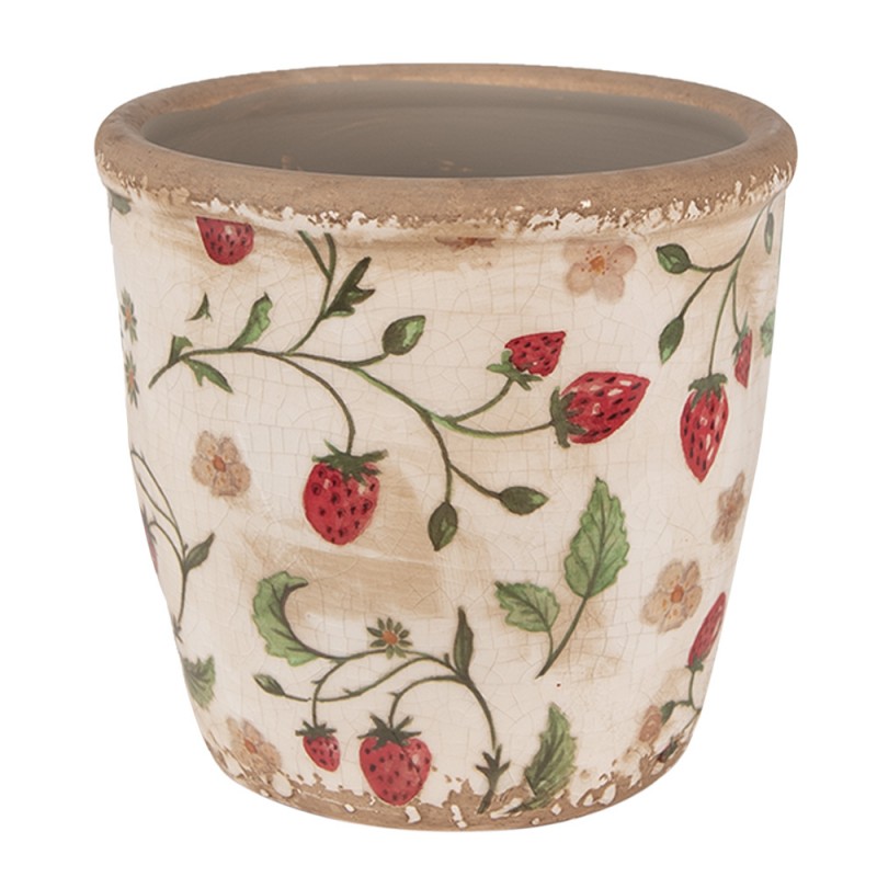 Clayre & Eef Kvetináč keramika lesné jahody 13x13 cm 47834 - obrázok 1