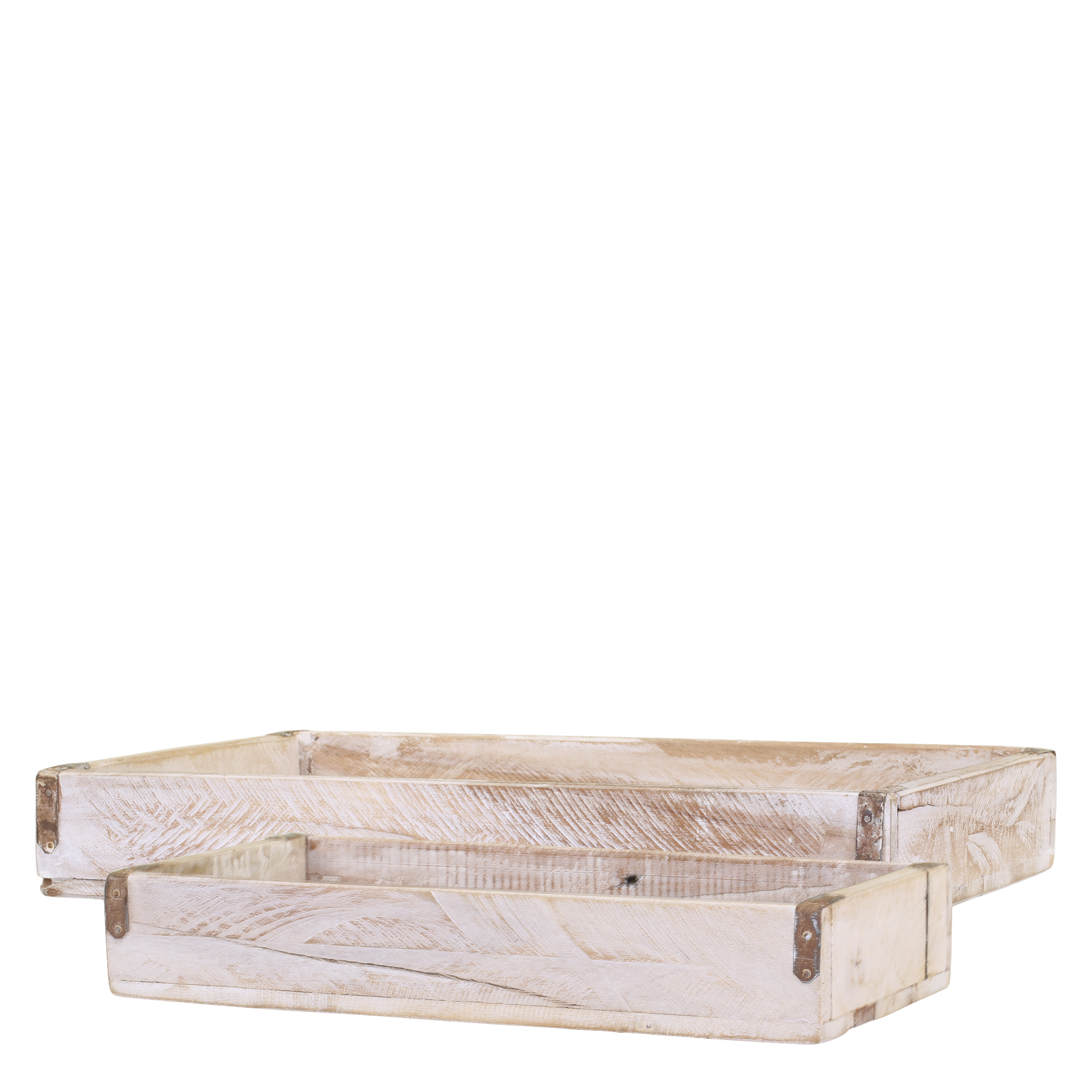 Chic Antique Podnos drevo patina 36x21x6 cm 45667 - obrázok 1