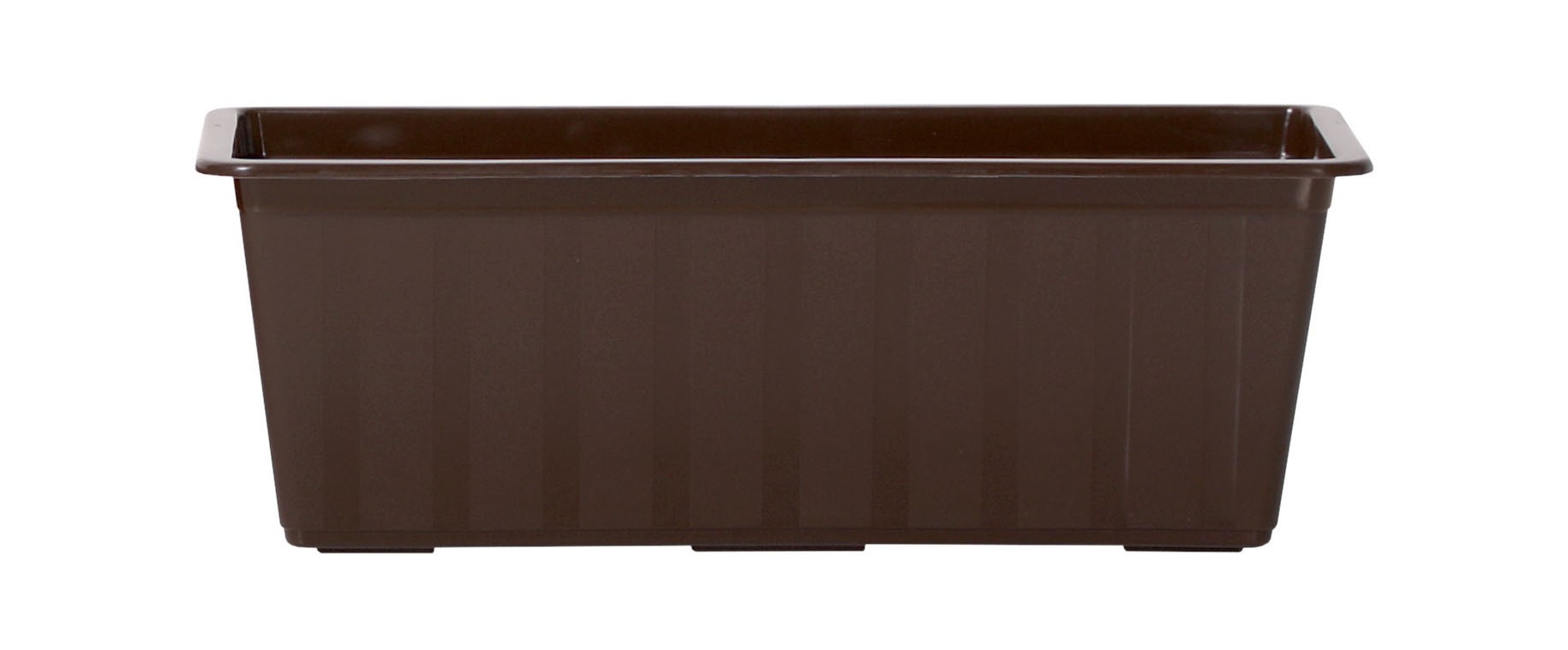 Plastový kvetináč - truhlík AGRO v hnedom farebnom prevedení 40 x 18 x 14 cm 26424 - obrázok 1