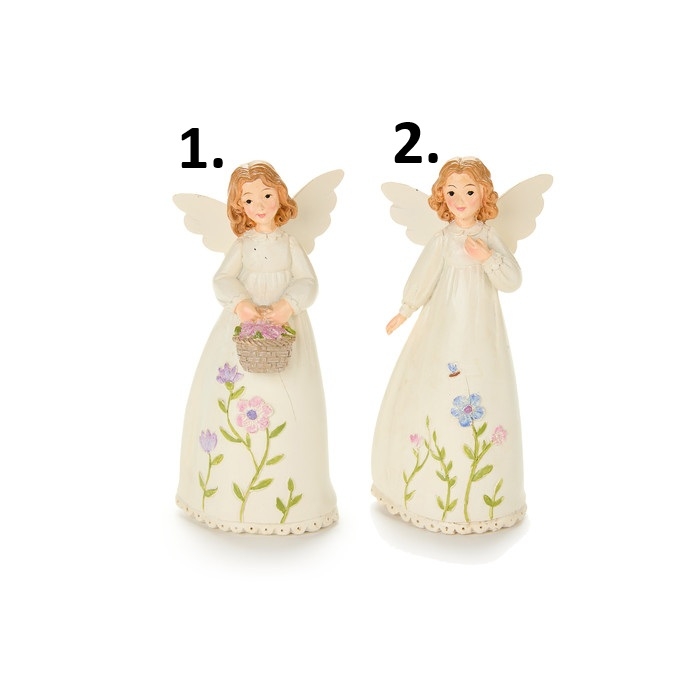 Nuvole di Stoffa Anjel polyresin s krídlami 7x5x15,5 cm 46133 - obrázok 1