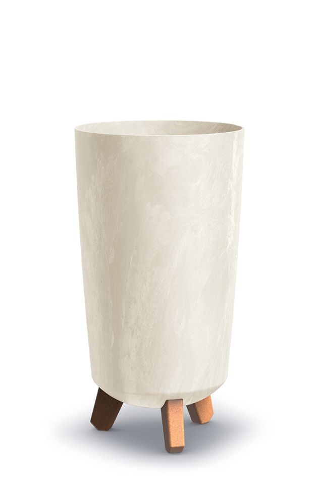 Prosperplast Kvetináč plast Gracia Tubus Slim Beton Effect piesková 19,5 cm 45698 - obrázok 1