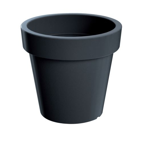 Plastový okrúhly kvetináč Lofly v antracitovej farbe 29,3 cm 30237 - obrázok 1