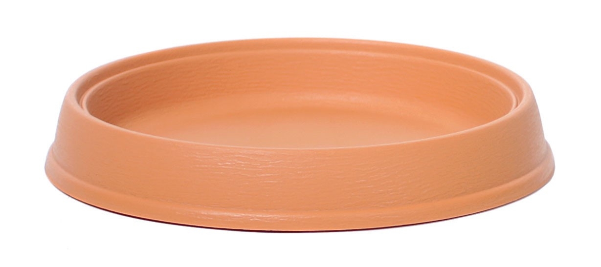 Plastová kruhová podmiska pod kvetináč MASSIVE v terakotovom farebnom prevedení 21 cm 30367 - obrázok 1