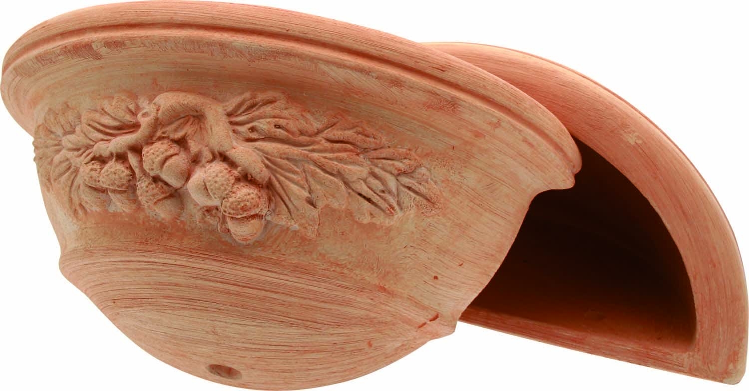 Terakotový kvetináč na stenu s rustikálnym dekorom 40 cm 34465 - obrázok 1