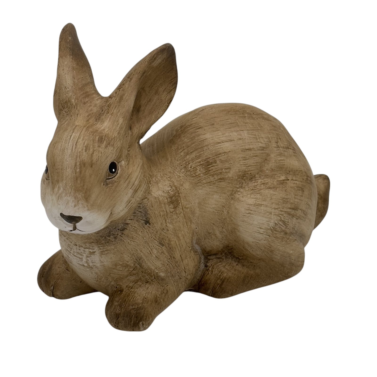 Keramická dekorácia sediaceho zajačika v hnedom farebnom prevedení 22,3 x 12 x 16,4 cm 42685 - obrázok 1