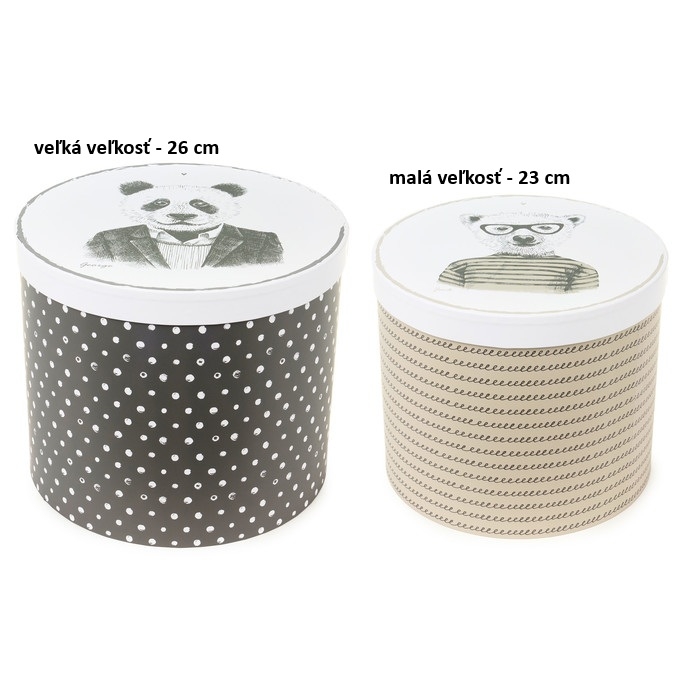 Nuvole di Stoffa Box veľký dekor pandy 26 cm 46151 - obrázok 1