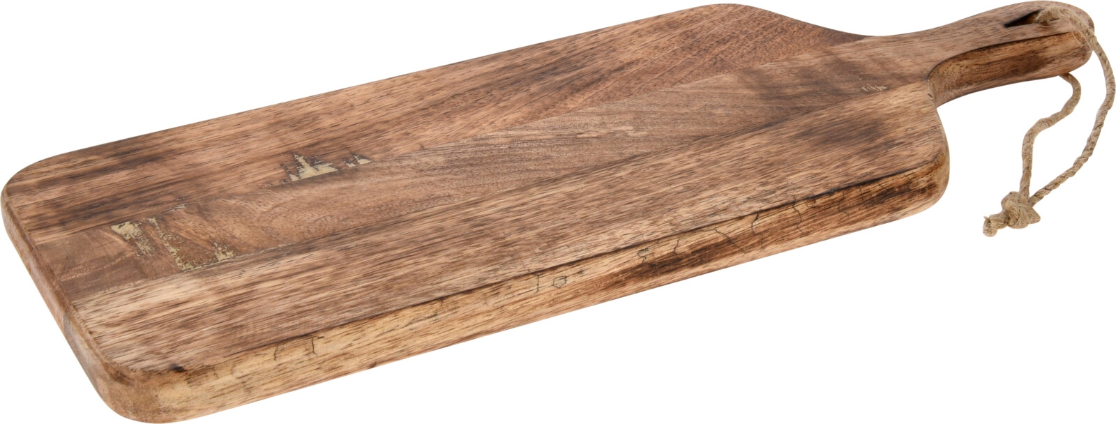 Doska na krájanie z mangového dreva s jutovou šnúrkou 40 x 15 cm 43039 - obrázok 1