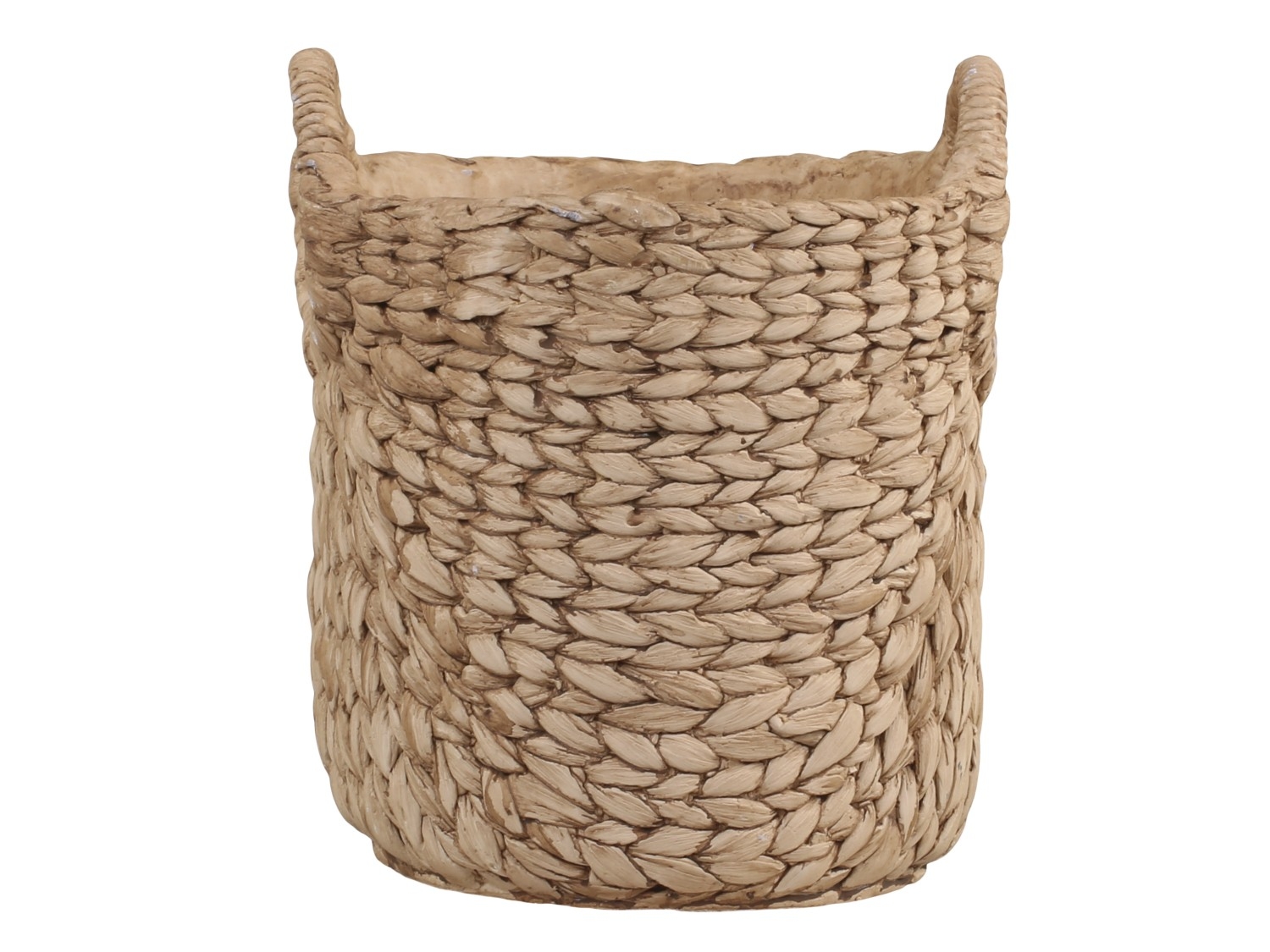 Kvetináč cementový s prepletaným vzorom ako imitácia prútia 18,5 x 22 cm Chic Antique 38745 - obrázok 1