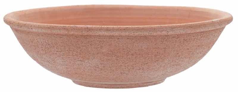 Terakotový kvetináč ako misa s pieskovým vzorom 30cm 30839 - obrázok 1