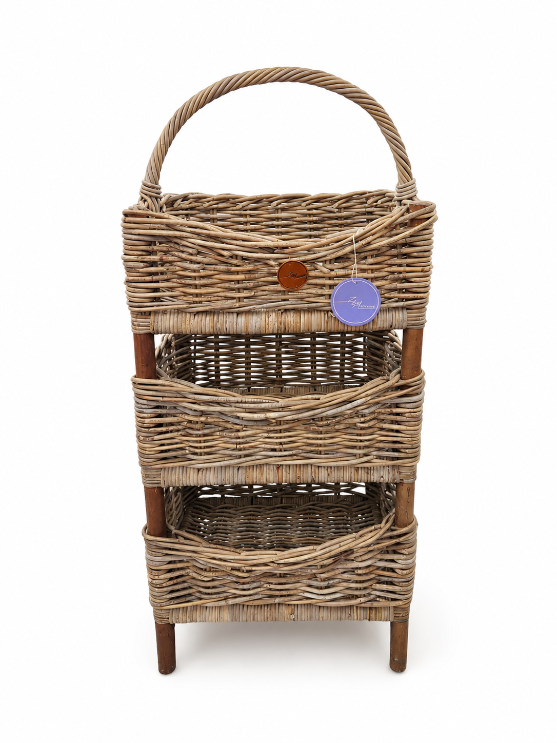 Z&M Exclusive Košík ratan 40x25x100cm 49327 49327 - obrázok 1