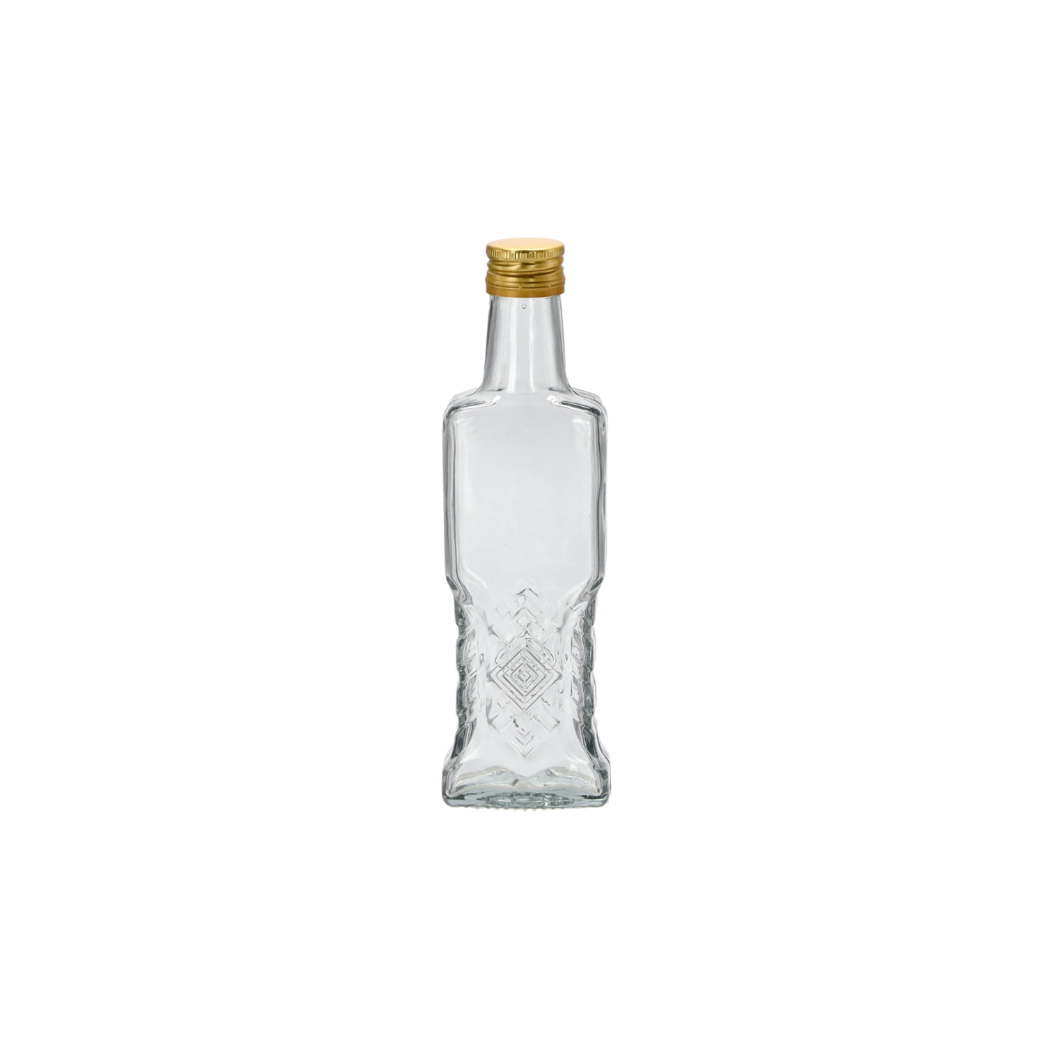 Fľaša sklo transparentná Ukrainka s vrchnákom 200 ml 45947 - obrázok 1