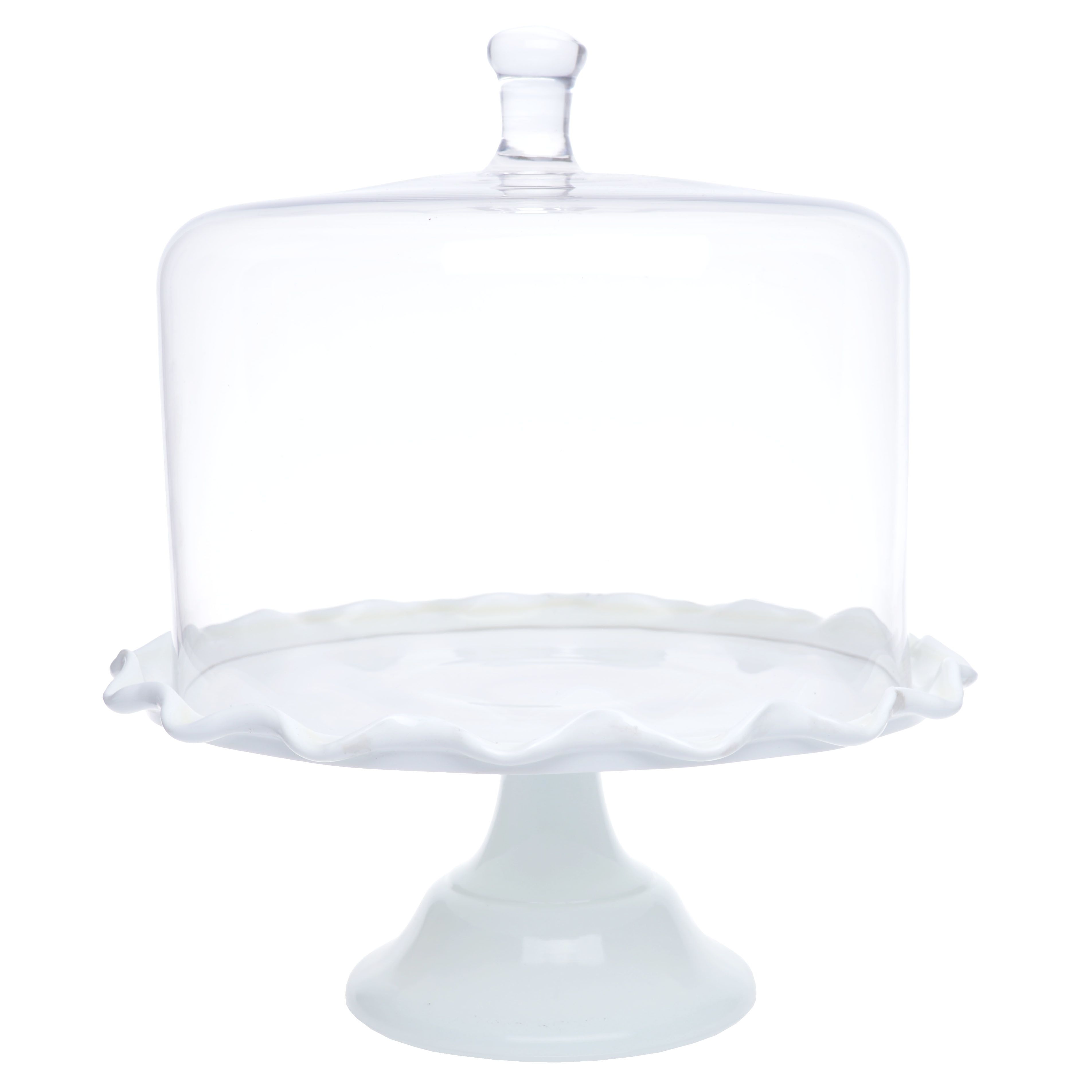 Keramický podnos biely so skleneným poklopom 28x33 cm 45753 - obrázok 1