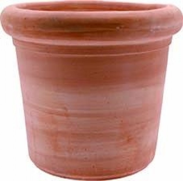 Terakotový kvetináč záhradný s hladkým povrchom a hrubým lemom 35cm 19557 - obrázok 1