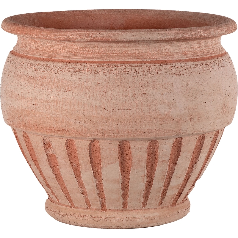 Talianska terakota Terakotový kvetináč Cachepot Scolpito Vasconcelos 30x25 cm 47163 - obrázok 1