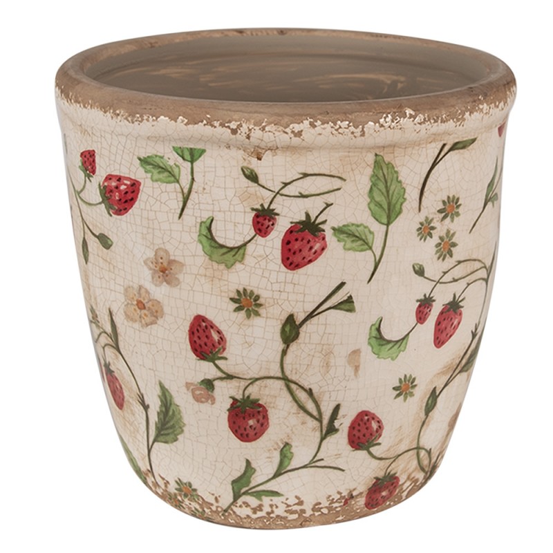 Clayre & Eef Kvetináč keramika lesné jahody 16x16 cm 47835 - obrázok 1