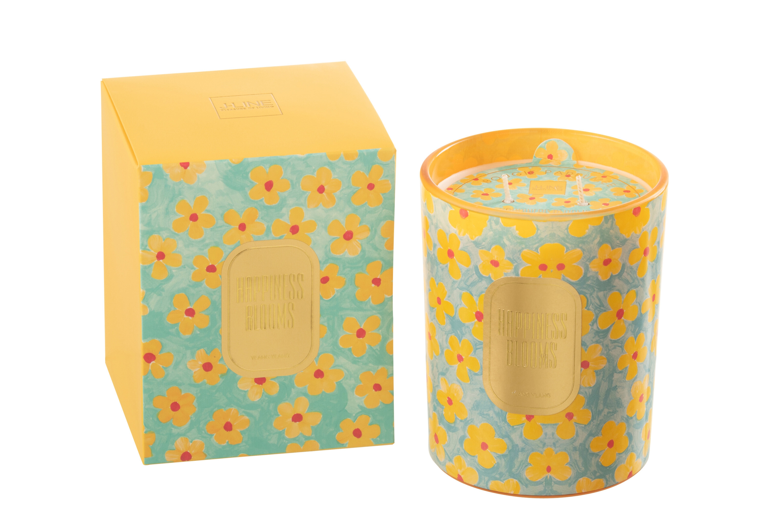 Jolipa Sviečka v skle ylang ylang 70h/10,5x10,5x13,5 cm 45511 - obrázok 1