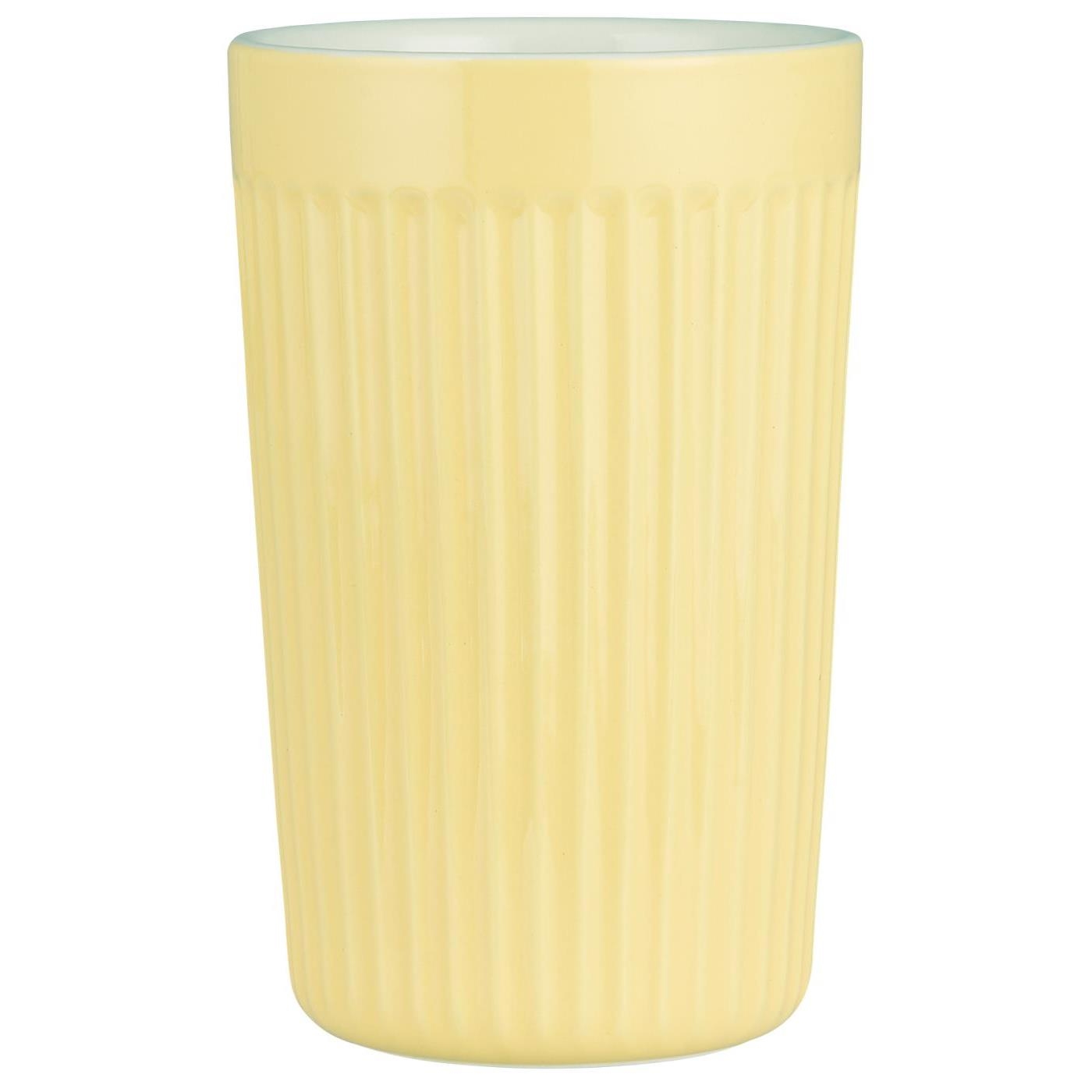 Ib Laursen Pohár na latte Mynte keramika žltý 8,5x13,5cm/375 ml 46496 - obrázok 1
