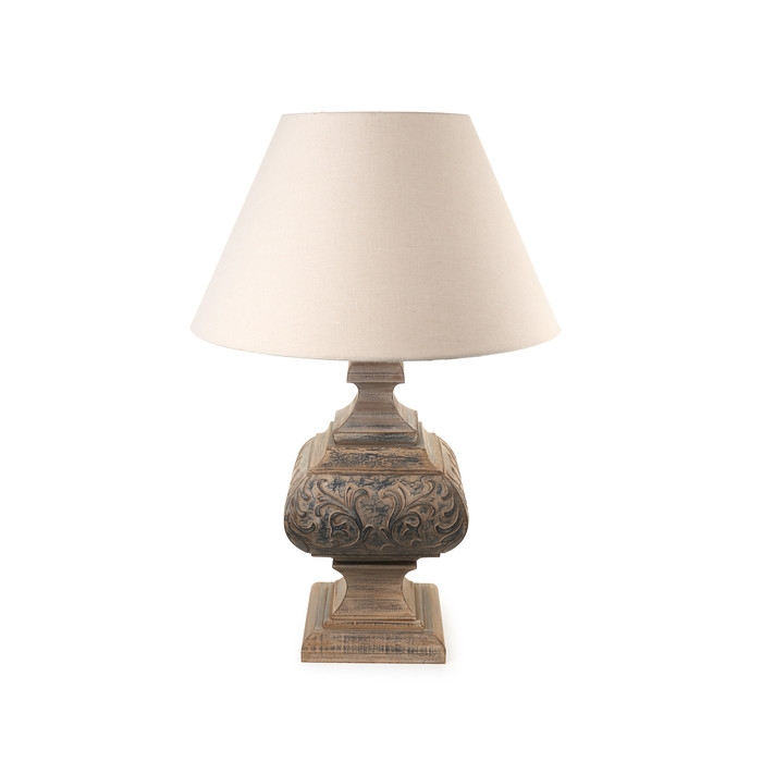 Nuvole di Stoffa Lampa stolná drevená s tienidlom 25x25x53 cm 46172 - obrázok 1