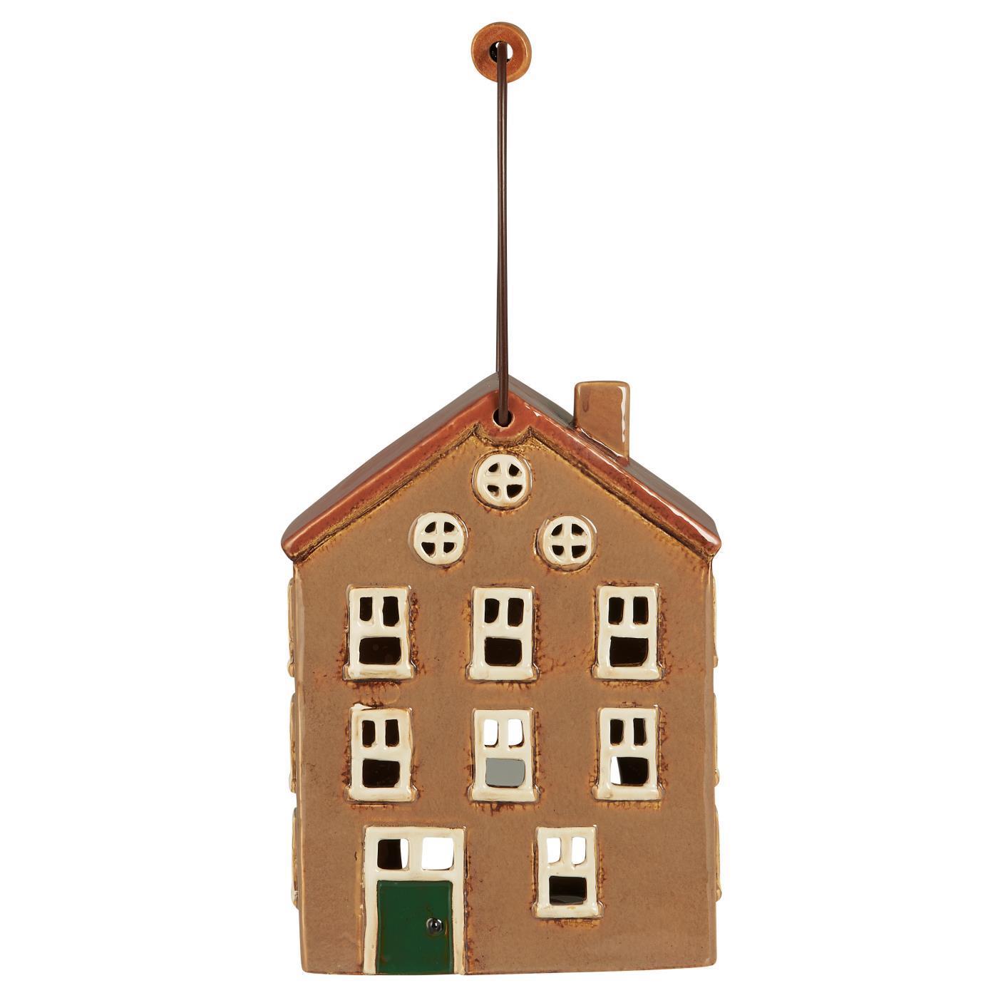 Ib Laursen Svietnik domček keramika 9x20x15 cm 47961 - obrázok 1