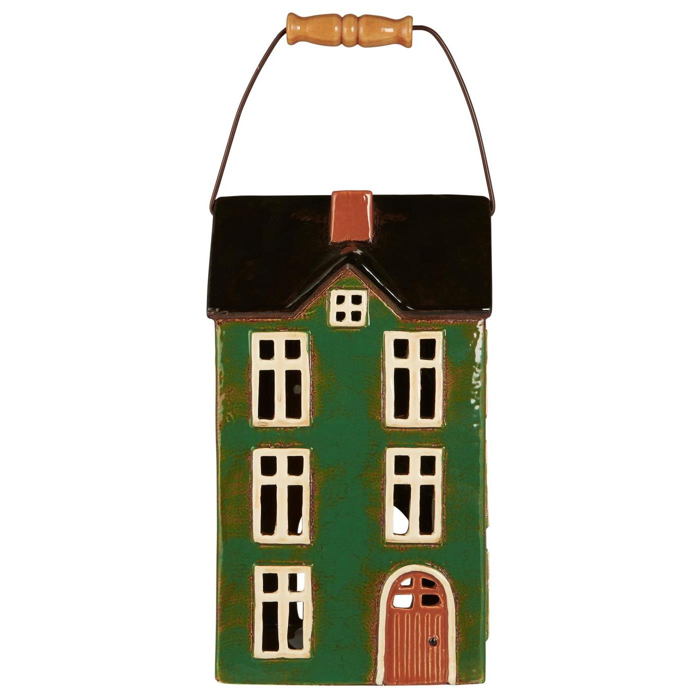 Ib Laursen Svietnik domček keramika 13x31x17,5 cm 47963 - obrázok 1