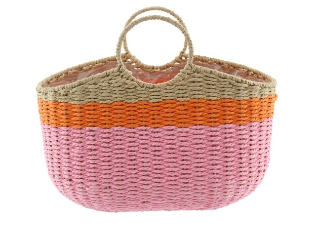 Košík - kvetináč prútený farebný 38x14x33 cm 46003 - obrázok 1