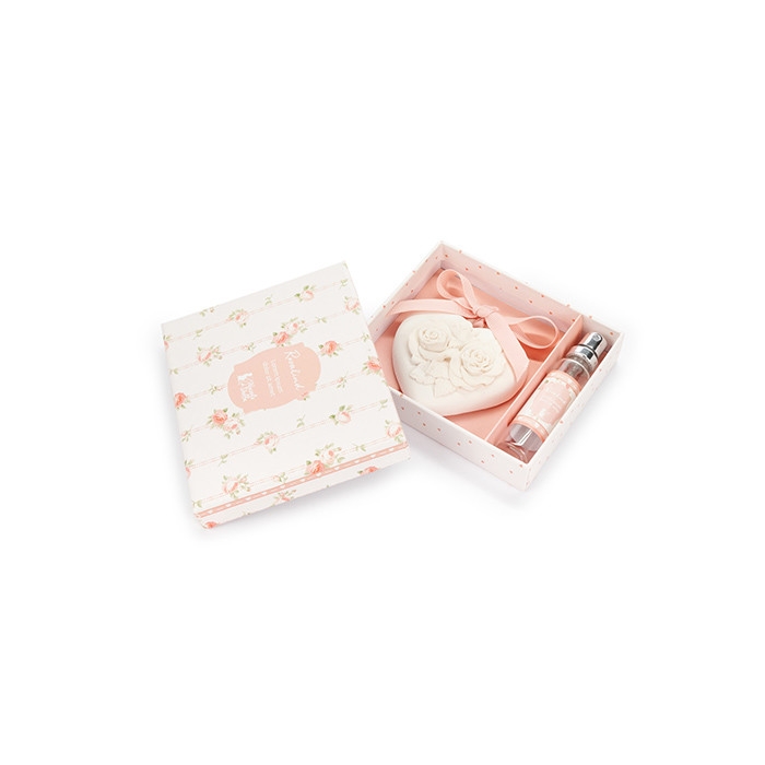 Nuvole di Stoffa Voňavka v sklenenej fľaštičke s kvetinovou vôňou s keramickým srdiečkom 46170 - obrázok 1