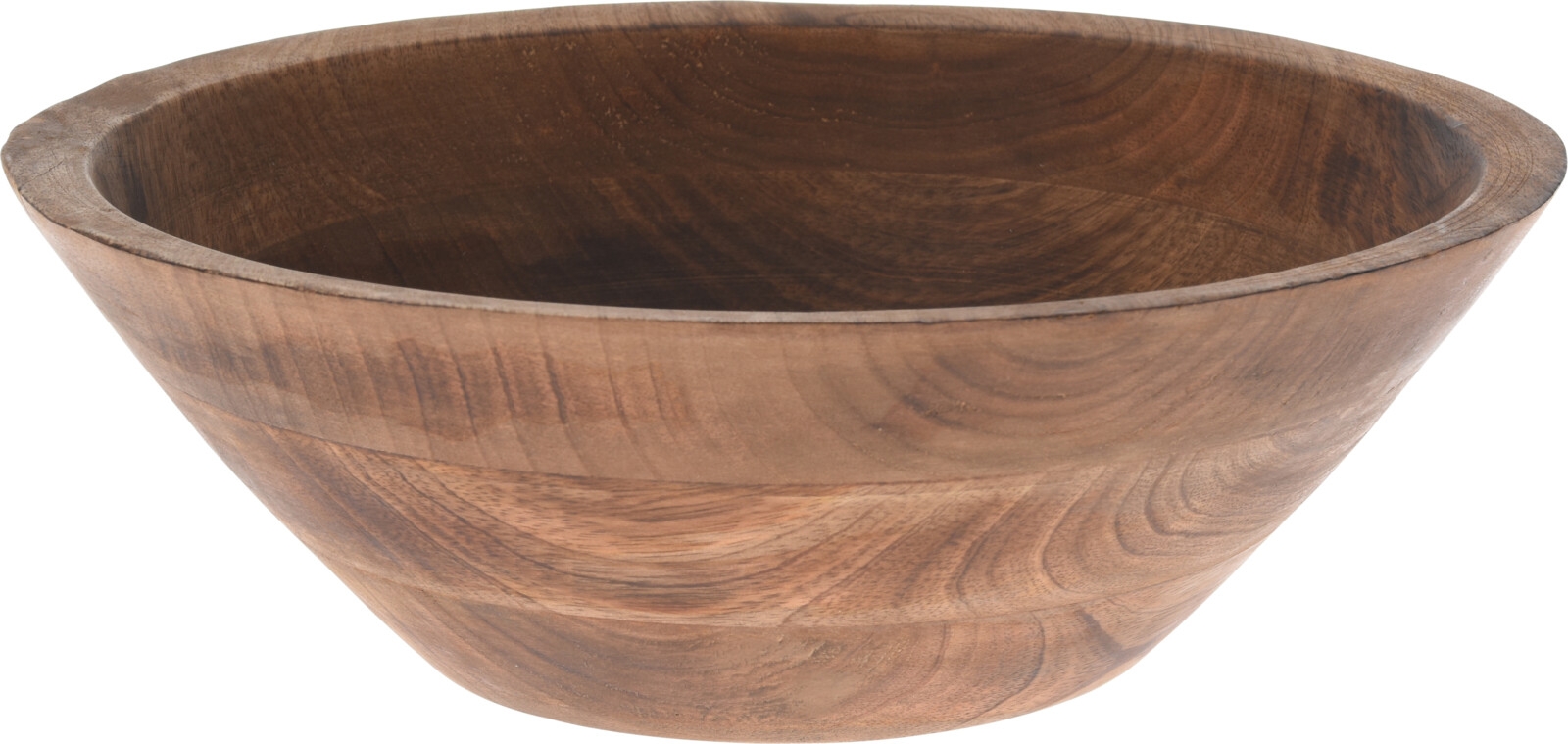 Drevená dekorácia misky z mangového dreva okrúhleho tvaru 30 x 10 cm 43042 - obrázok 1