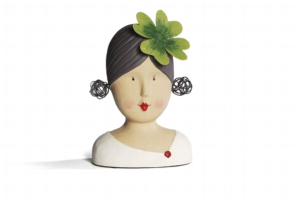 Hlava ženy so štorlístkom 25cm 26038 - obrázok 1