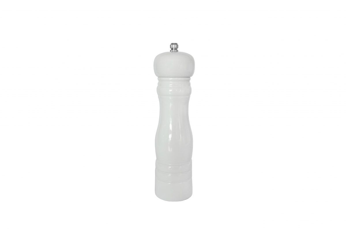 Keramický mlynček na soľ alebo korenie v bielej farbe v retro štýle 21,5 cm Isabelle Rose 37873 - obrázok 1