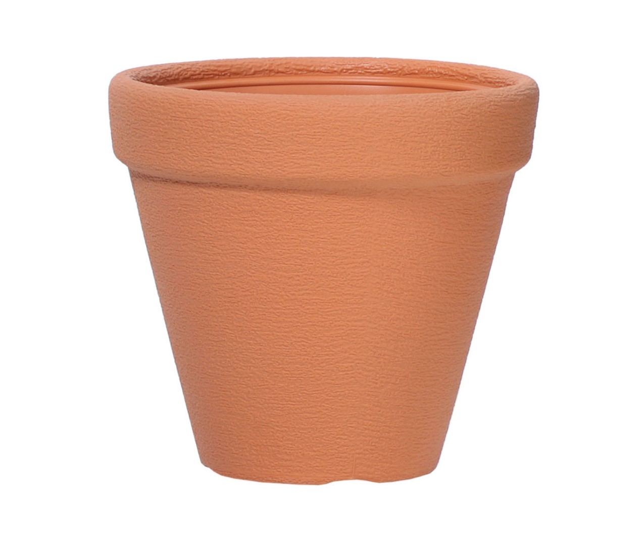 Plastový okrúhly kvetináč Classic v terakotovom farebnom prevedení 25,5 x 24 cm 28515 - obrázok 1